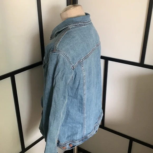 Old Navy Women's Blue Jean Jacket Size XXL Perfect with Maxi Dresses I1010 - Picture 9 of 15